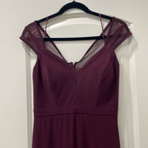 Evening gown- burgundy/eggplant
